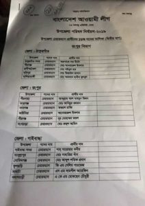 উপজেলা নির্বাচনের দ্বিতীয় ধাপে আ’লীগের প্রার্থী যারা উপজেলা নির্বাচনের দ্বিতীয় ধাপে আ’লীগের প্রার্থী যারা