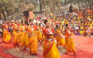 পাহাড়তলীতে বসন্ত বন্দনায় বোধন আবৃত্তি পরিষদ