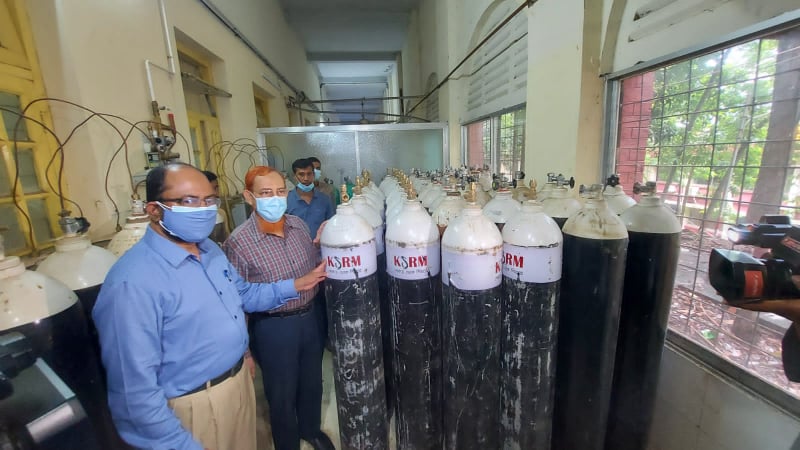 দেশজুড়ে কোভিড হাসপাতালে বিনামূ্ল্যে অক্সিজেন দিচ্ছে কেএসআরএম
