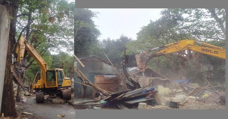 গোঁয়াছি, বাগান, অবৈধ স্থাপনা, প্রশাসন